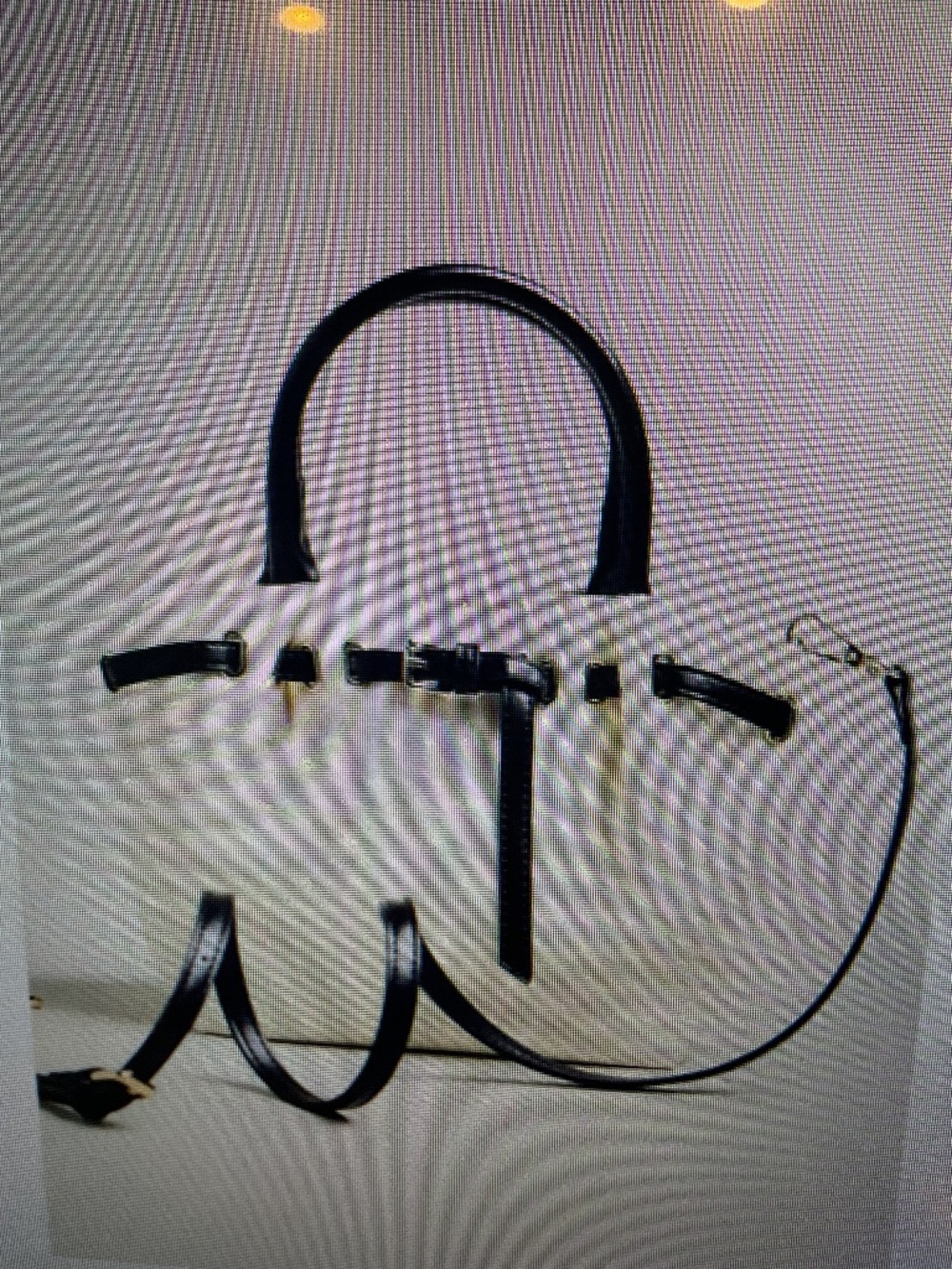 Mini Canvas Belted White Tote Cross Body Bag